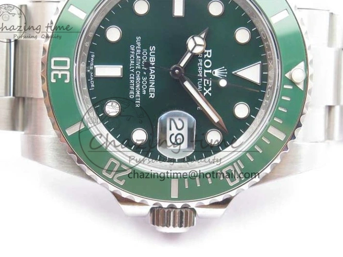 MiroTime 0210 Submariner 116610 LV Green Ceramic ZZF 904L 1:1 Best Edition on SS Bracelet VR3135 V FreshLook 2869
